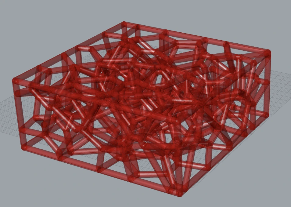 Voronoi / 空间种子点与非均匀杆网